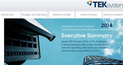 Tek Systems 2014 IT Forecast Business Intelligence