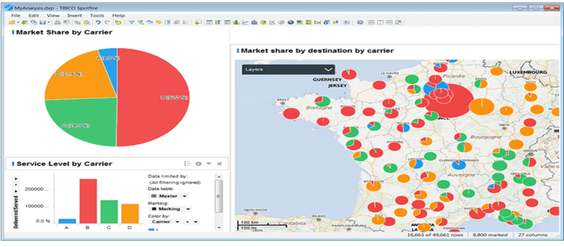 Spotfire Map Chart