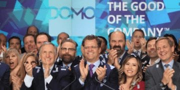 Domo Rings the Opening Bell at the New York Stock Exchange