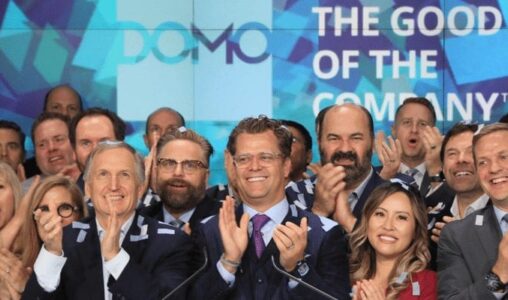 Domo Rings the Opening Bell at the New York Stock Exchange