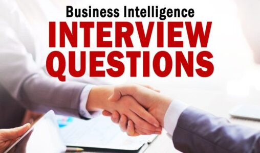 Business Intelligence Interview Questions