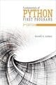 Fundamentals of Python: First Programs