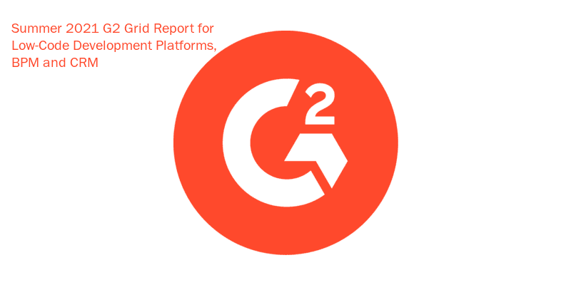 Key Takeaways Summer 2021 G2 Grid Report for Low Code Development Platforms Business Process Management and CRM