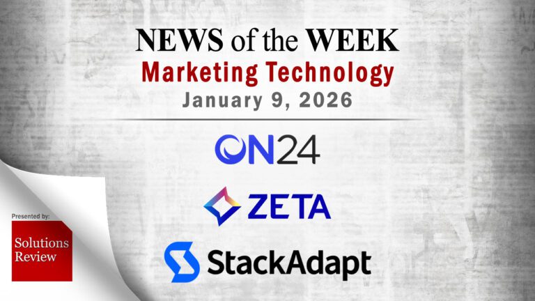 Top MarTech News From the Week of January 9th