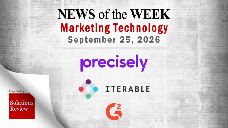 Top MarTech News From the Week of September 25th, 2026