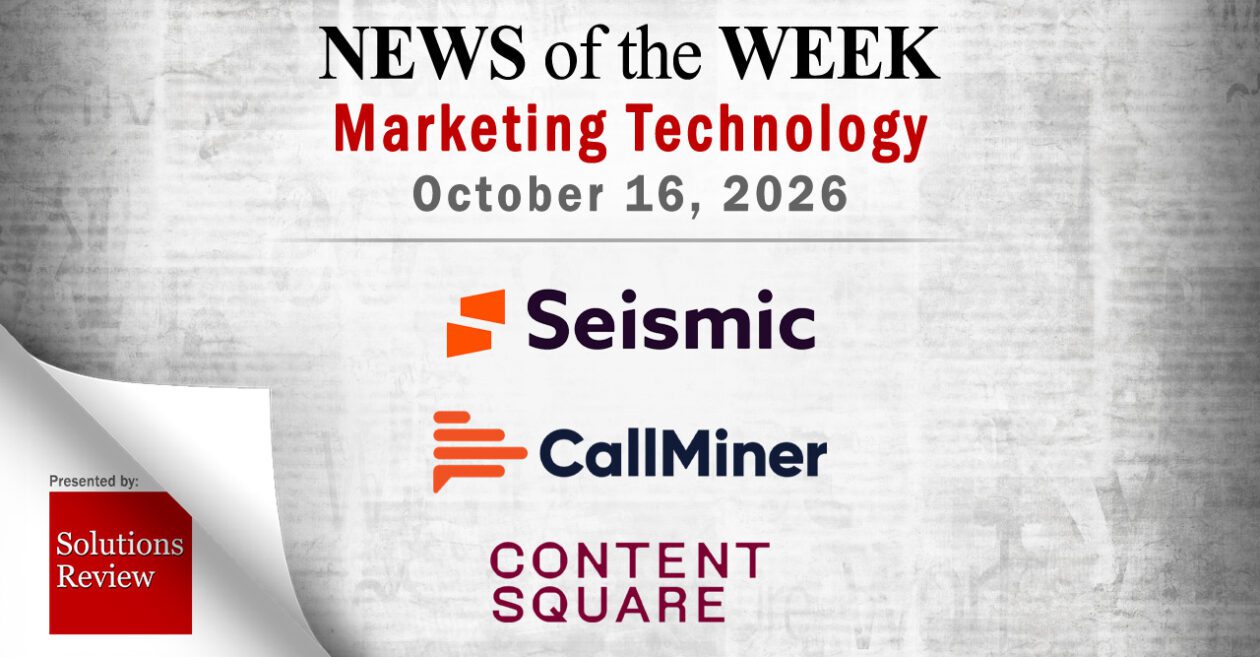 Top MarTech News From the Week of October 16th, 2026