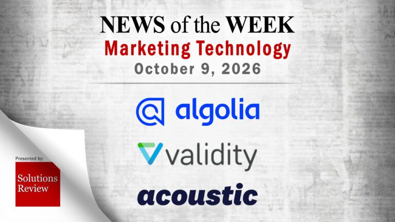 Top MarTech News From the Week of October 9th, 2026