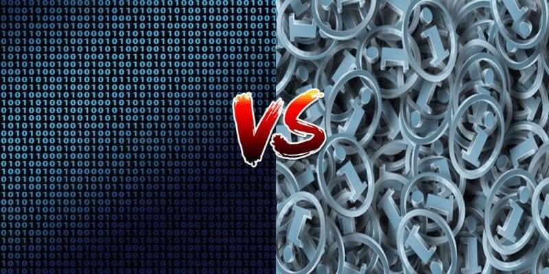 Data vs. Information; What's the Difference?