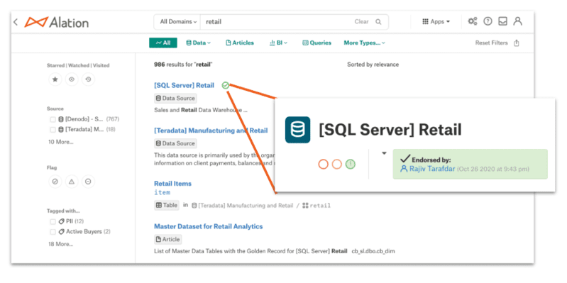 Alation 2021 2 Features New Table View And Metadata Search