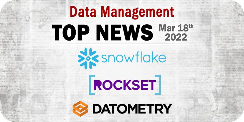 Top Data Management News for the Week Ending March 18, 2022