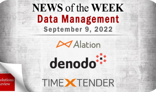 Top Data Management News for the Week Ending September 9, 2022