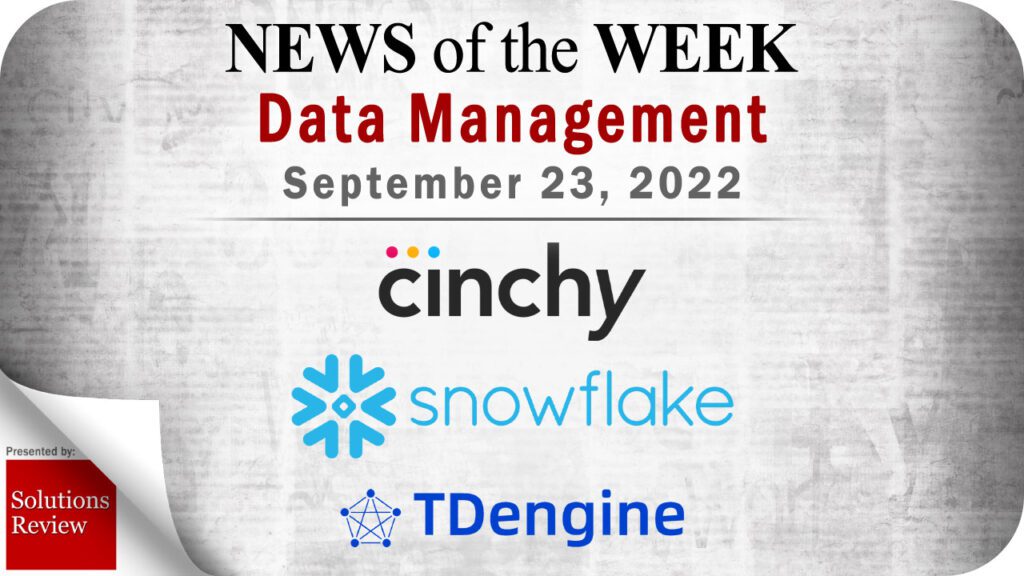 Top Data Management News for the Week Ending September 23, 2022