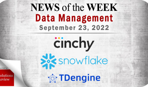 Top Data Management News for the Week Ending September 23, 2022