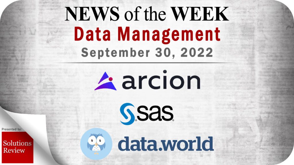 Top Data Management News for the Week Ending September 30, 2022