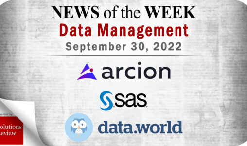 Top Data Management News for the Week Ending September 30, 2022