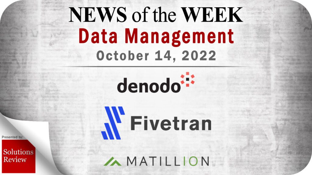 Top Data Management News for the Week Ending October 13, 2022