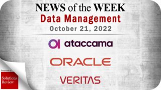Data Management News for the Week of October 21; Updates from Ataccama, Oracle, Veritas Technologies, and More