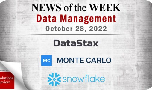 Top Data Management News for the Week Ending October 28, 2022