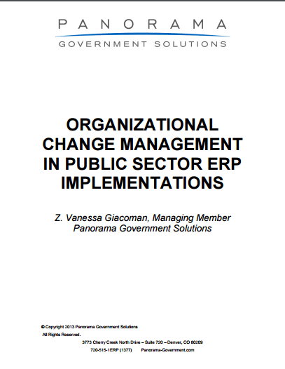 Organizational Change Management in Public Sector ERP Implementations
