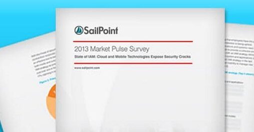 Identity and Access Management 2013 Market Survey Sailpoint