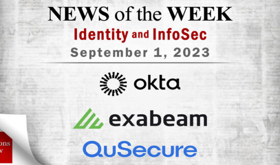 Identity Management and Information Security News for the Week of September 1