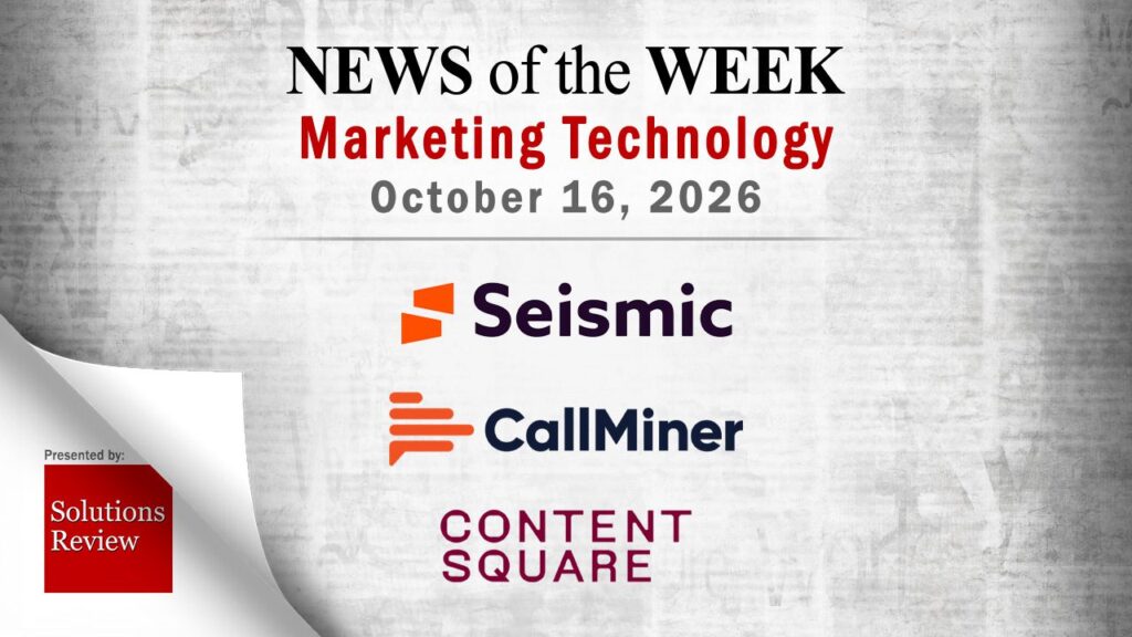 Top MarTech News From the Week of October 16th, 2026