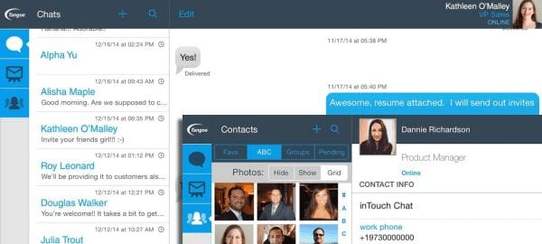 inTouch Tangoes New Enterprise Mobile Messaging App