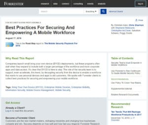 Best Practices For Securing And Empowering A Mobile Workforce