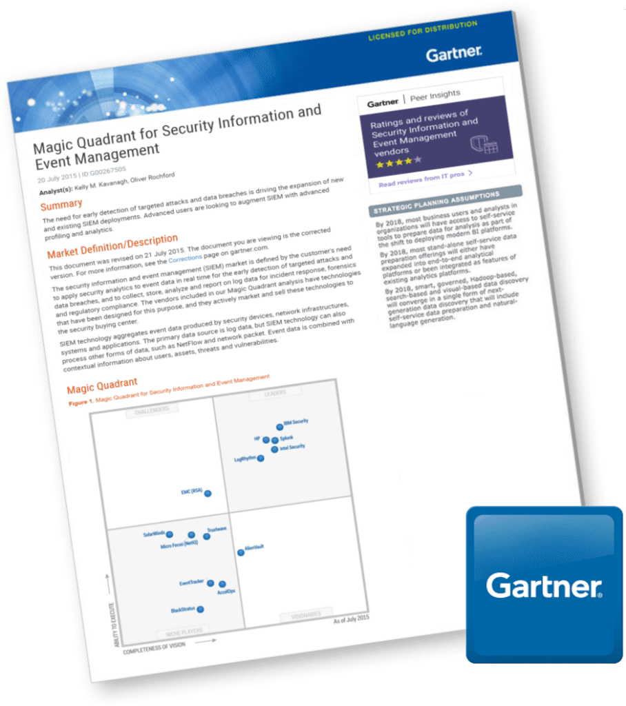 siem gartner magic quadrant