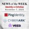 Identity Management and Information Security News for the Week of November 7th