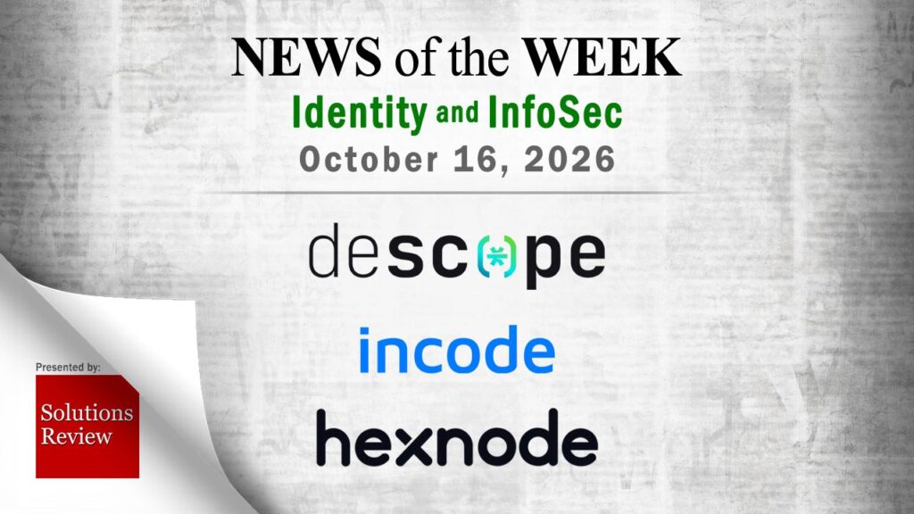 Identity Management and Information Security News for the Week of October 16th