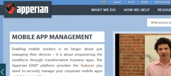 Apperian Mobile Application Managment MAM Intel