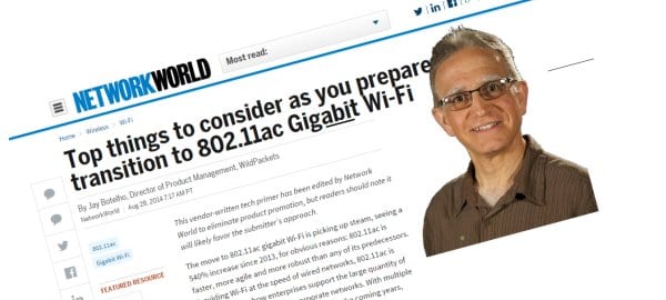 Top Four Considerations For Transitioning to Gigabit 802.11ac Wireless