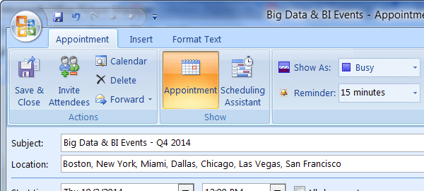 Big Data & BI Events