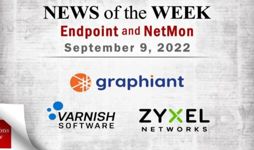 Endpoint Security and Network Monitoring News for the Week of September 9